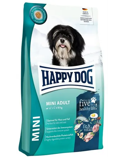 HAPPY DOG Fit & Vital Adult Mini 4 kg hrană uscată pentru câini talie mică