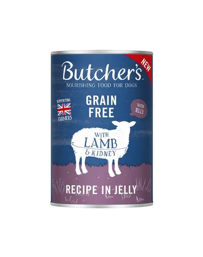 BUTCHER'S Original Recipe in Jelly hrana umeda caini, bucati de miel in jeleu, conserva 400g