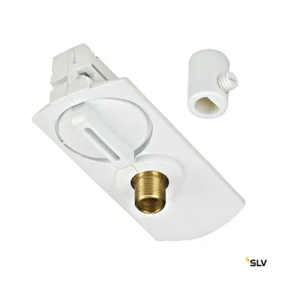 EUTRAC 1-faze track adaptor, alb incl. mounting accessory