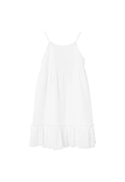 Rochie de vara fete 13227423 - Bumbac - Alb - Alb