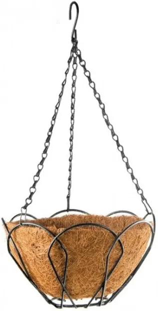 Ghiveci suspendat Palisad - 690028, 30 cm, cu coș de cocos