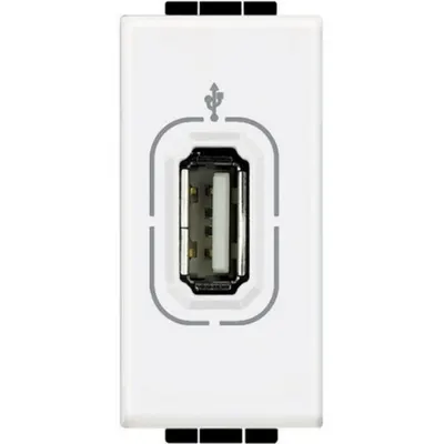 Conector USB de tip mama LiVinglight - Alb - 1 modul