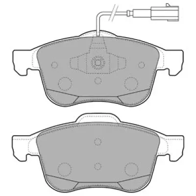 Set placute frana, frana disc DELPHI LP2241