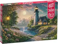 Puzzle Cherry Pazzi din 500 de piese - Farul cu lună plină