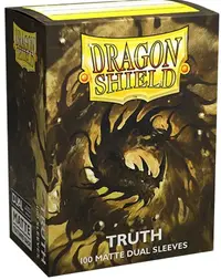 Protecții pentru cărți Dragon Shield - Matte Dual Sleeves Standard Size, Truth (100 buc.)