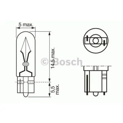 Bec, lumina aditionala frana BOSCH 1 987 302 240