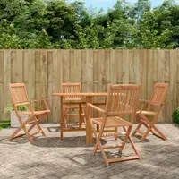 Gossi set mobilier de exterior pliabil, 5 piese, lemn masiv de acacia