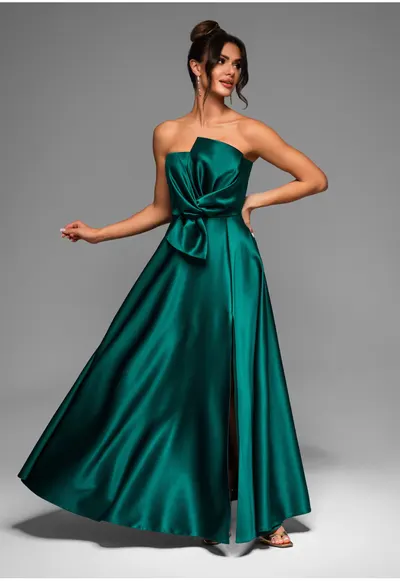 Rochie de seara Maxi LACRICA LA-OM-DLR004 - Verde