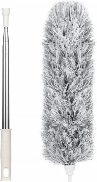 Pamatuf microfibra telescopic 2.5m. cu un capat pentru zone greu accesibile