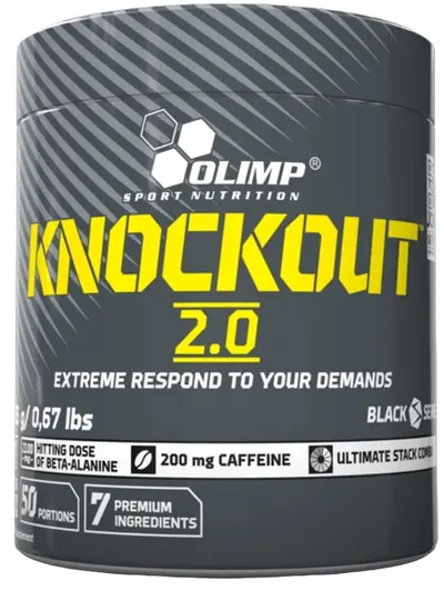 Knockout 2.0, gumă de mestecat, 305 g, Olimp