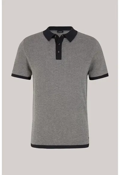 Tricou polo cu închidere prin nasturi 30044572 - Albastru inchis