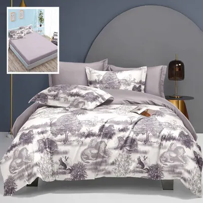 Lenjerie de pat elegance 6 piese cu husa (leh10)