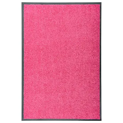 vidaXL Covoraș de ușă lavabil, roz, 60 x 90 cm