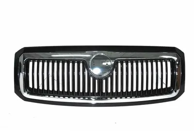 Grila radiator potrivit SKODA FABIA I, FABIA I PRAKTIK 1.2-2.0 1999-2008 pana in 2007 - (complet, crom/negru)