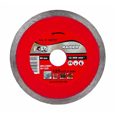 Disc de diamant Raider - Wet, RD-DD17, 300 x 25.4 mm