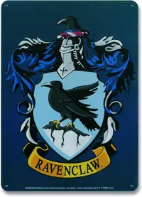 Placă metalică Logoshirt Movies: Harry Potter - Ravenclaw