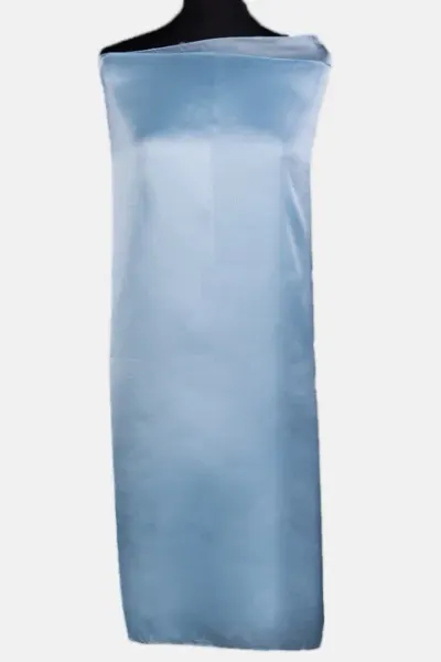 Esarfa dreptunghiulara bleu, din matase