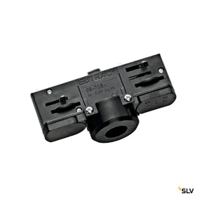 Șină EUTRAC 3 faze adaptor, negru incl. mounting accessory