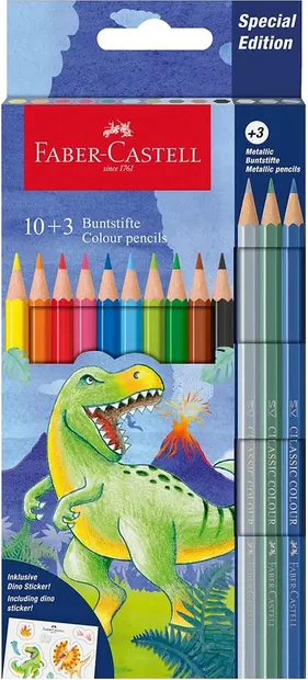 Set de creioane colorateFaber-Castell Dino - 13 buc