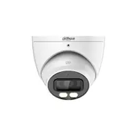 Camera supraveghere Dome cu iluminare duala Dahua HAC-HDW1801T-IL-A-0280B-S2, 4K, IR/lumina alba 40 m, 2.8 mm, microfon