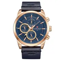 Ceas barbatesc Naviforce Afisare data Quartz Albastru