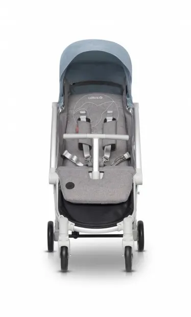 Carucior sport pliabil cu o singura mana, Cadru din aluminiu rezistent, Spatar reglabil pentru somn sau explorare, pelerina de ploaie si husa pentru picioare incluse, Colibro Clip Sky