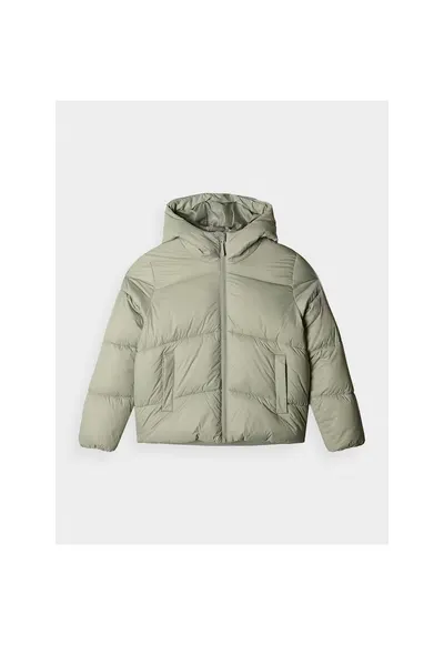 Geaca Puf Fete Verde Deschis Junior - Marime 122 - Croiala Oversize - Tehnologie 4FWarm - Sezon AW24