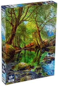 Puzzle Black Sea din 500 de piese - Paraul de padure, Peder Mørk Mønsted