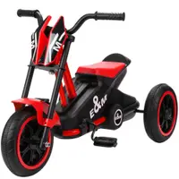 AIYAPLAY Tricicletă pentru copii, bicicletă de echilibru 3 roți cu pedală pentru 18–36 luni, pentru interior și exterior, roșu | Aosom Romania
