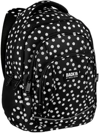 Ghiozdan școlar BackUp 8 A - Retro Polka Dots,cu 4 compartimente