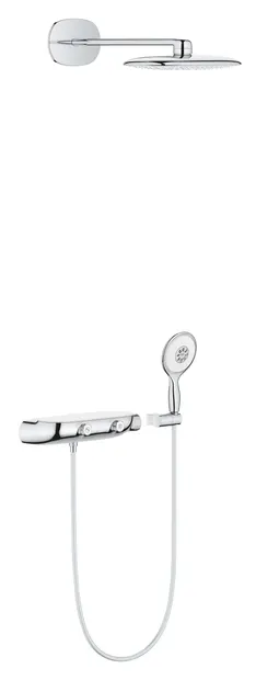 Sistem de dus Grohe SmartControl, incastrat, 360 mm, 2 functii, termostat, necesita valve, crom, 26446000