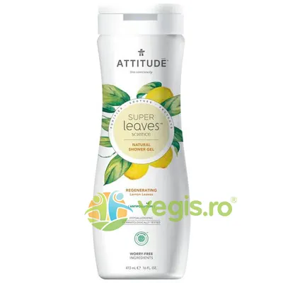 Gel de Dus Regenerant cu Frunze de Lamaie Super Leaves 473ml
