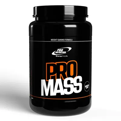 Gainer pentru creștere în greutate și masă musculară, Pro Mass, Vanilie, 1600g