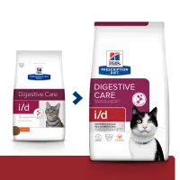 HILL'S Prescription Diet i/d Sensitive Digestive Care, Pui, dietă veterinară pisici, hrană uscată, sensibilități digestive HILL'S Prescription Diet i/d Sensitive Digestive Care, Pui, dietă veterinară pisici, hrană uscată, sistem digestiv, 400g