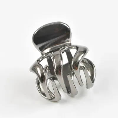 Cleste par argintiu lucios, design modern cu prindere sigura