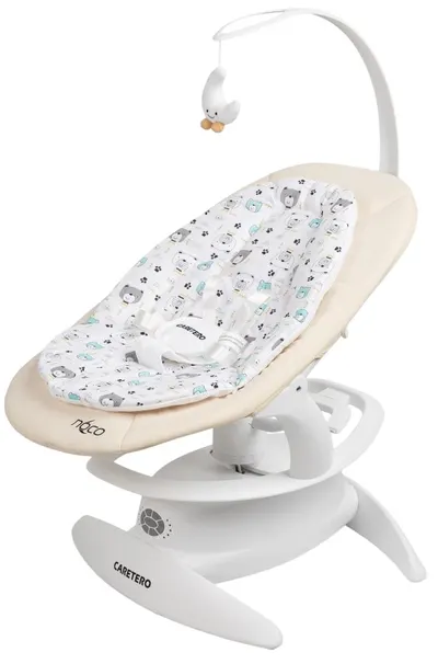 Șezlong și balansoar 2 în 1 Caretero - Rocker Noco, bej