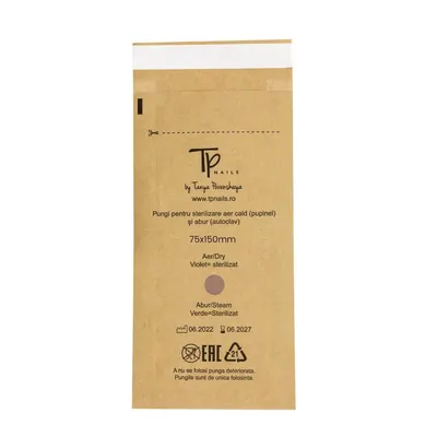 Set 100 Pungi Sterilizare Autosigilante TpNails (75x150mm)