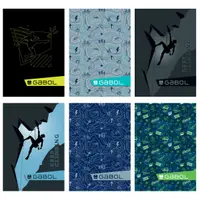 Set de 10 caiete Gabol - A4, 80 coli, randuri late, pentru baieti, sortiment