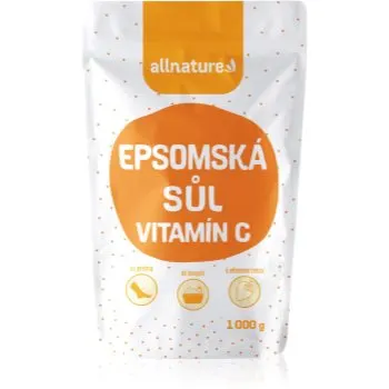 Allnature Epsom salt + vitamín C saruri de baie cu vitamina C
