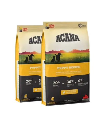 ACANA Puppy&Junior Dog hrana uscata pentru pui si caini in crestere 22.8 kg (2 x 11.4 kg)