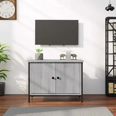vidaXL Comodă TV cu uși, stejar sonoma, 60x35x45 cm, lemn prelucrat