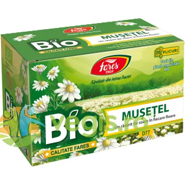 Ceai de Musetel Ecologic/Bio 20 plicuri