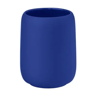 Suport pentru periuța de dinți albastru din ceramică Sono – Blomus