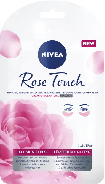 Nivea Rose Touch Mască pentru ochi, 1 buc