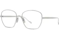 Loewe Slim Silver Geometric Eyeglasses