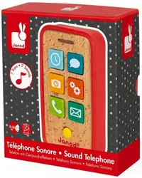 Jucărie din lemn Janod - Telefon, cu sunet