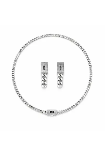 Set In Stil Monaco Colier Si Cercei Pure Silver