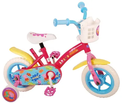 Bicicletă pentru copii cu roți auxiliare E&L cycles -Peppa Pig, 10''