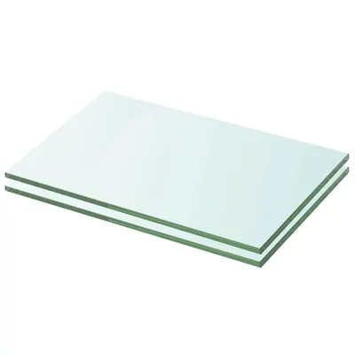 vidaXL Rafturi, 2 buc., 20 x 25 cm, panouri sticlă transparentă