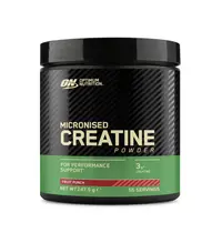 Creatina monohidrata micronizata cu aroma de Punch de fructe, 247.5g Optimum Nutrition